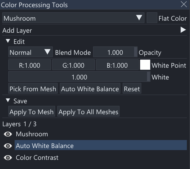 The Color Processing UI