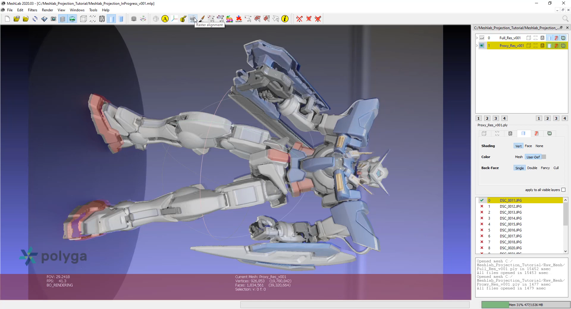 Gundam Exia 3D Scanning File Figure