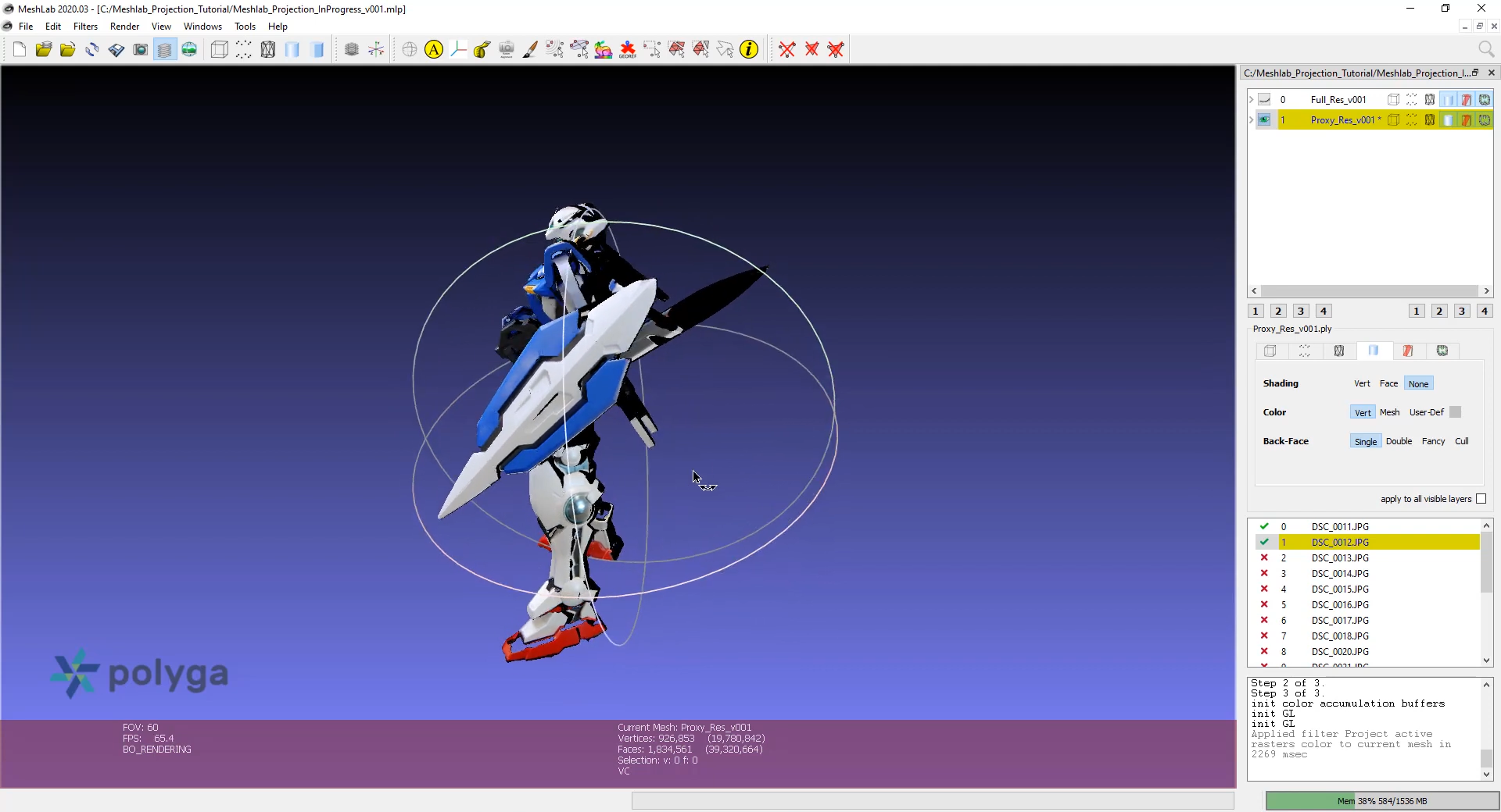 Gundam Exia 3D Scanning File Figure