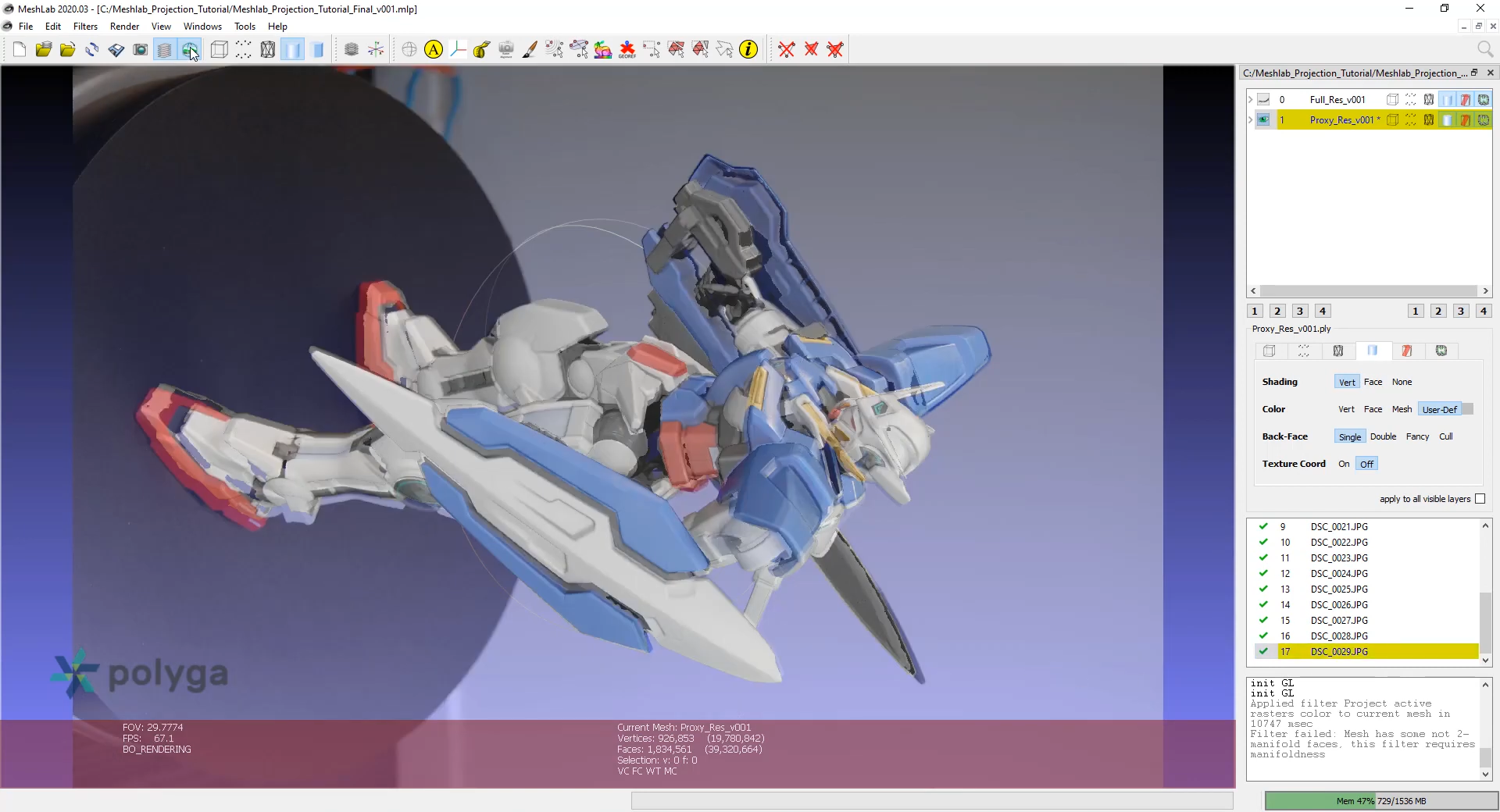 Gundam Exia 3D Scanning File Figure