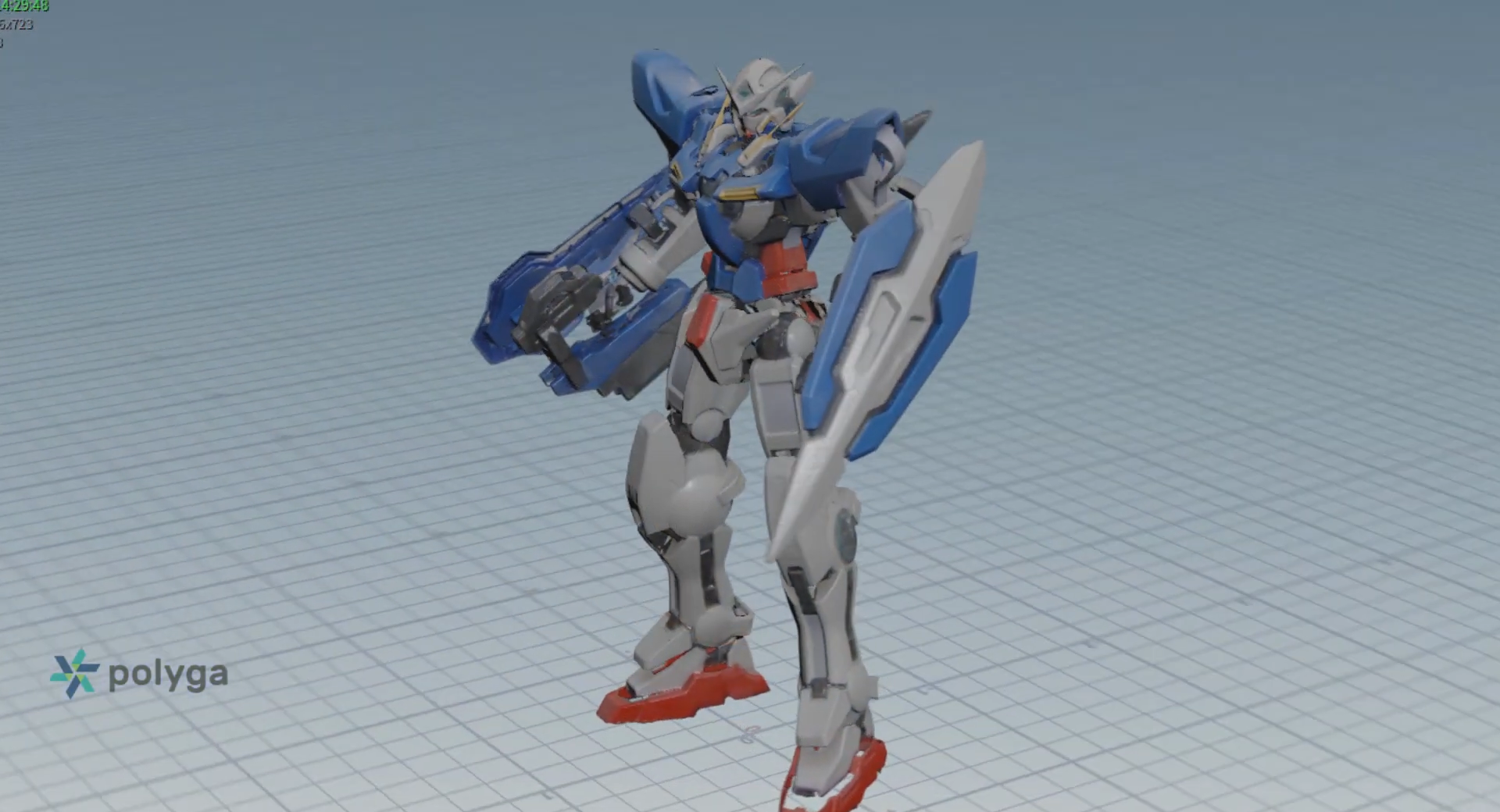 Gundam Exia 3D Scanning File Figure