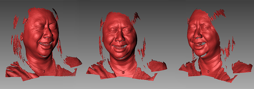 3D Face Scanner for 3d scanner Scanning Different Facial Expressions