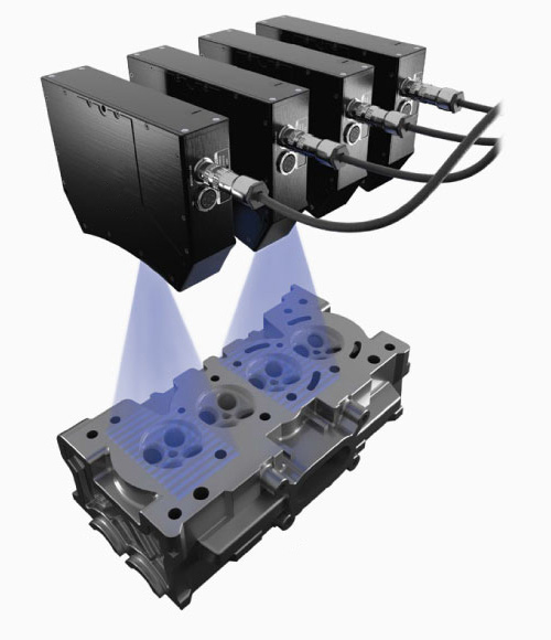 Multiple sensors scanning in an array