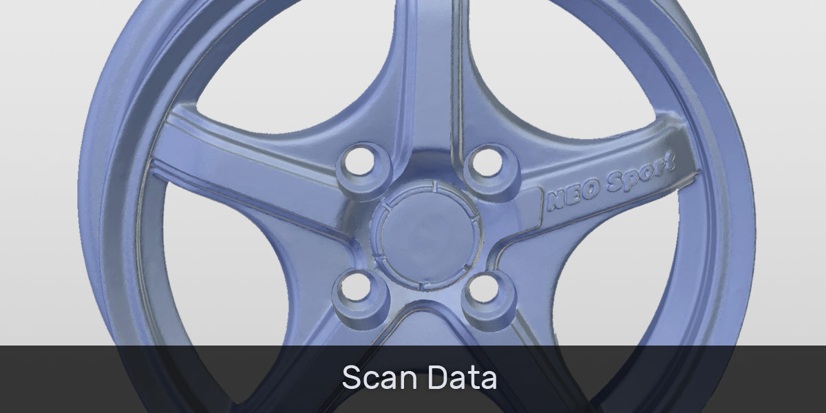 Example original of automotive alloy wheel scan data