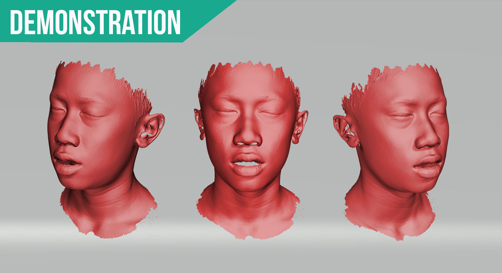 3D face scanner for scanning facial expressions